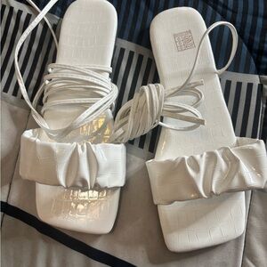 Elegant White Women's Sandals